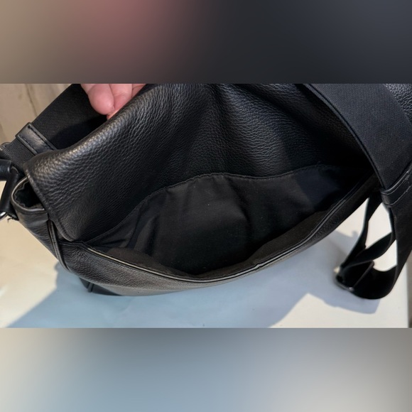 Coach Houston Map Bag, Black Pebble Leather Messenger Bag 2024 4007 - Picture 5 of 9